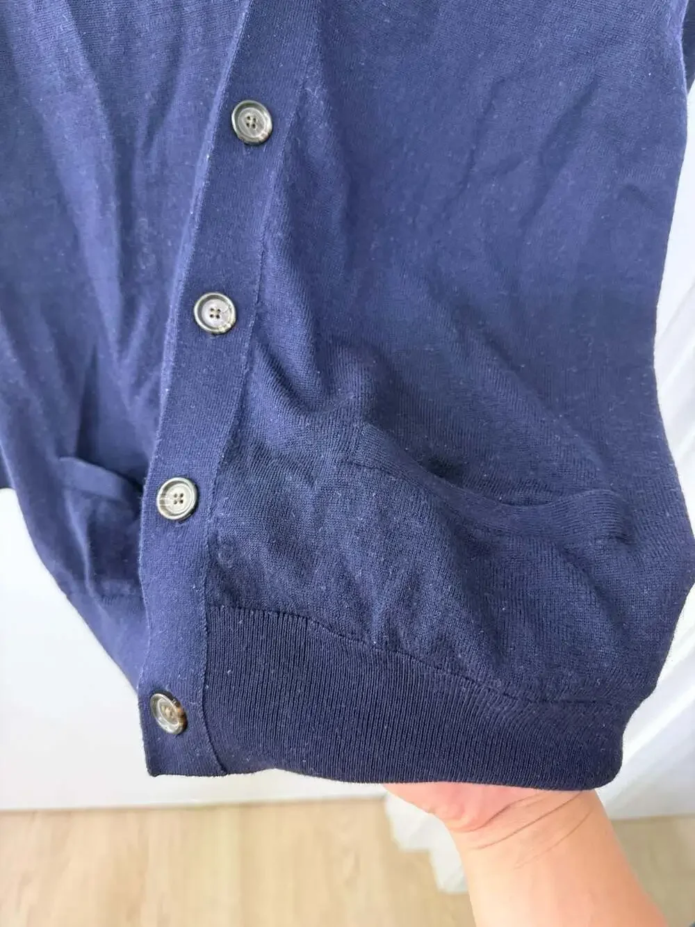 Polo Ralph Lauren Washable Merino Wool V-Neck Cardigan Sweater